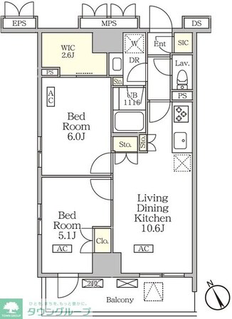 リーフシティ市川 ザ・レジデンスの物件間取画像